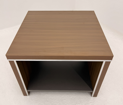 Modern Executive Walnut Square Coffee Table - 550mm - PM02-F0106