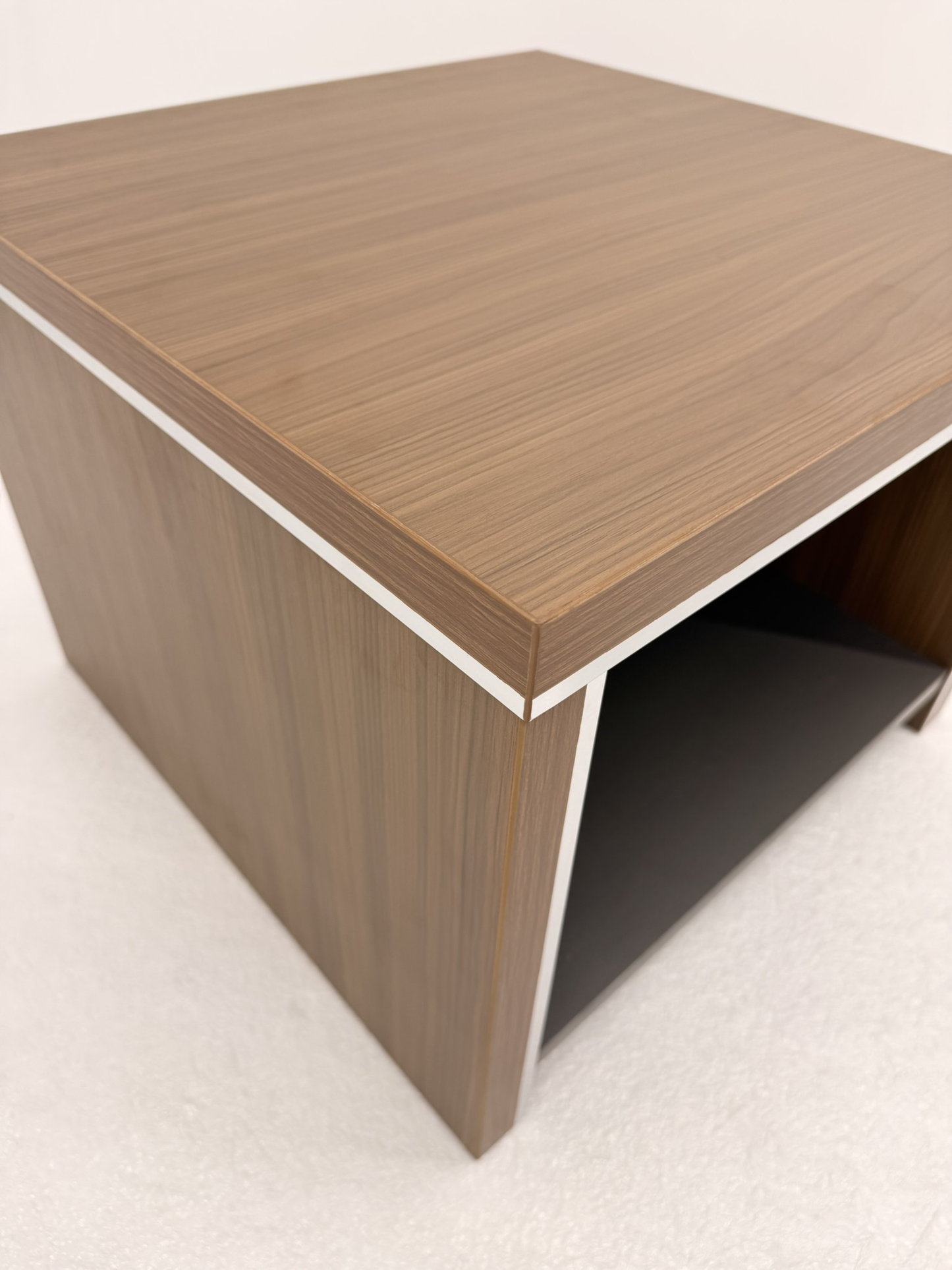 Modern Executive Walnut Square Coffee Table - 550mm - PM02-F0106