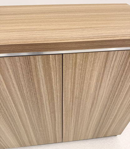 Modern Executive Golden Oak Two Door Storage Cupboard - 800mm - PM02-S0508