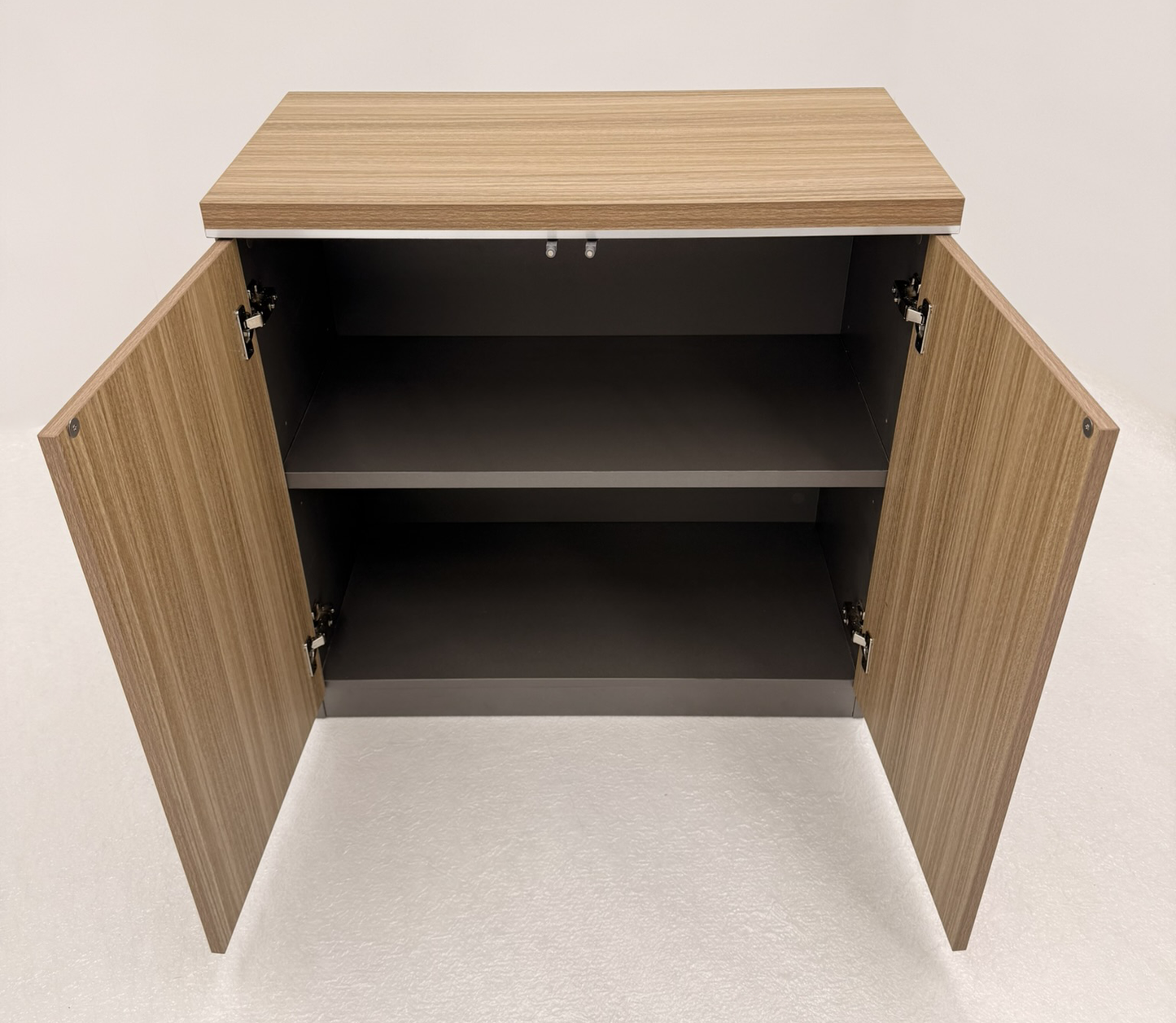 Modern Executive Golden Oak Two Door Storage Cupboard - 800mm - PM02-S0508