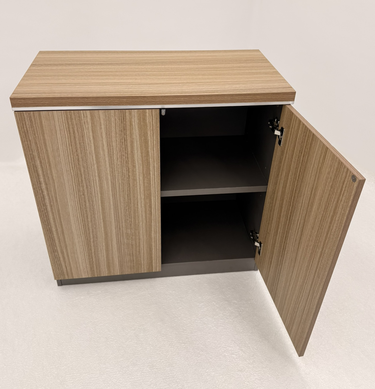 Modern Executive Golden Oak Two Door Storage Cupboard - 800mm - PM02-S0508