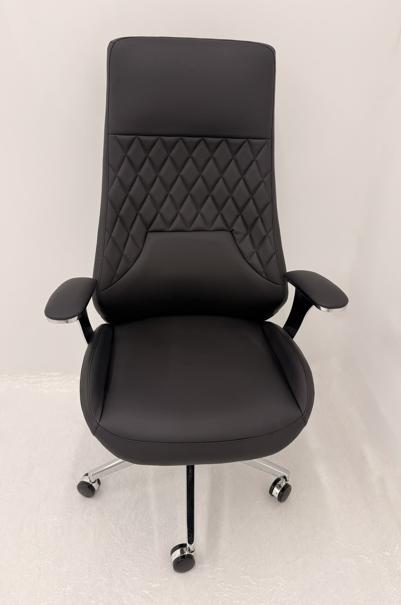 Contemporary Black Leather Reclining Executive Office Chair - YS-2915A