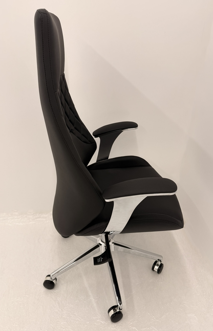 Contemporary Black Leather Reclining Executive Office Chair - YS-2915A