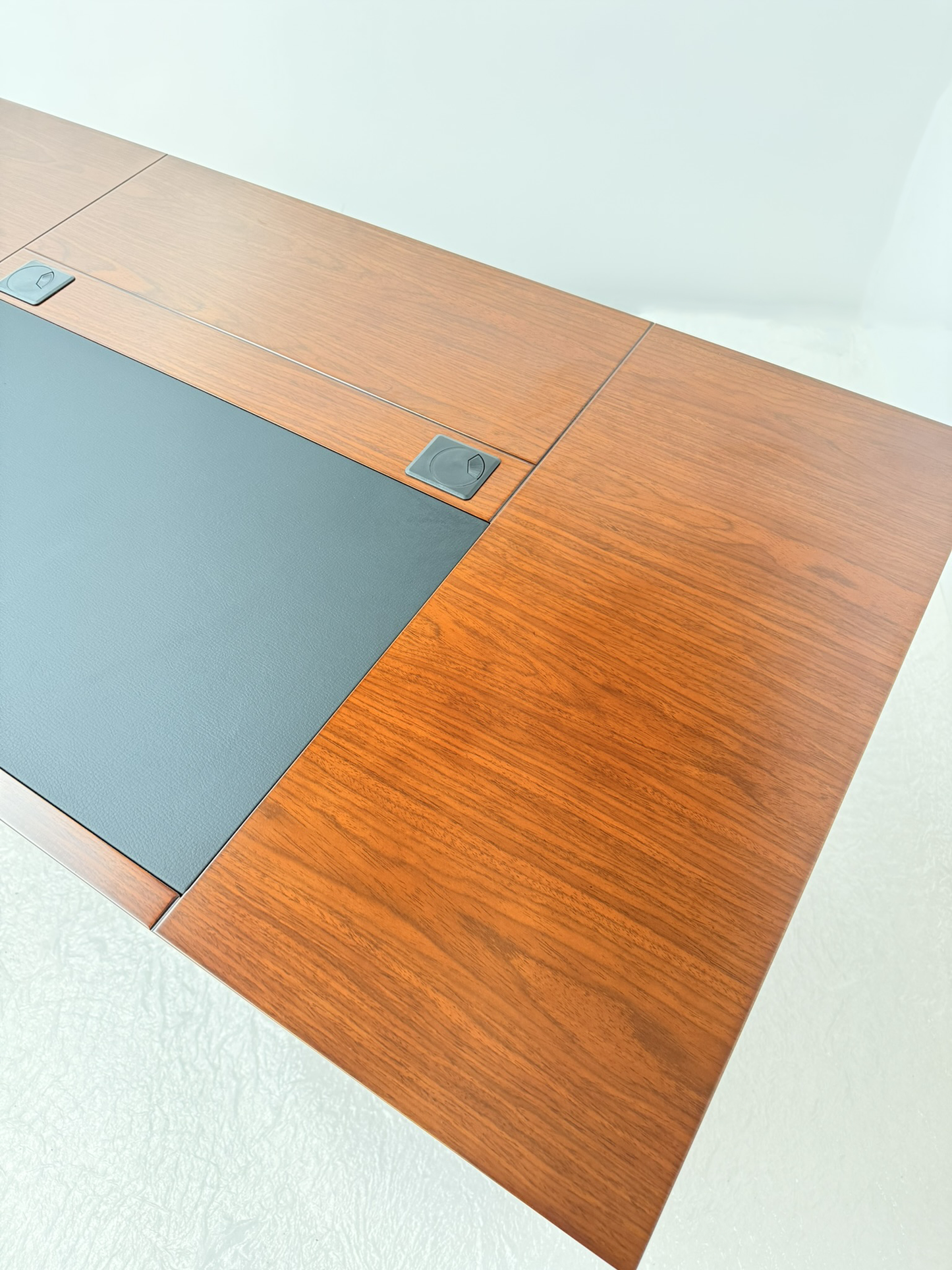 Traditional Executive Real Wood Veneer Home Office Desk in Walnut - 1600mm - UBA161