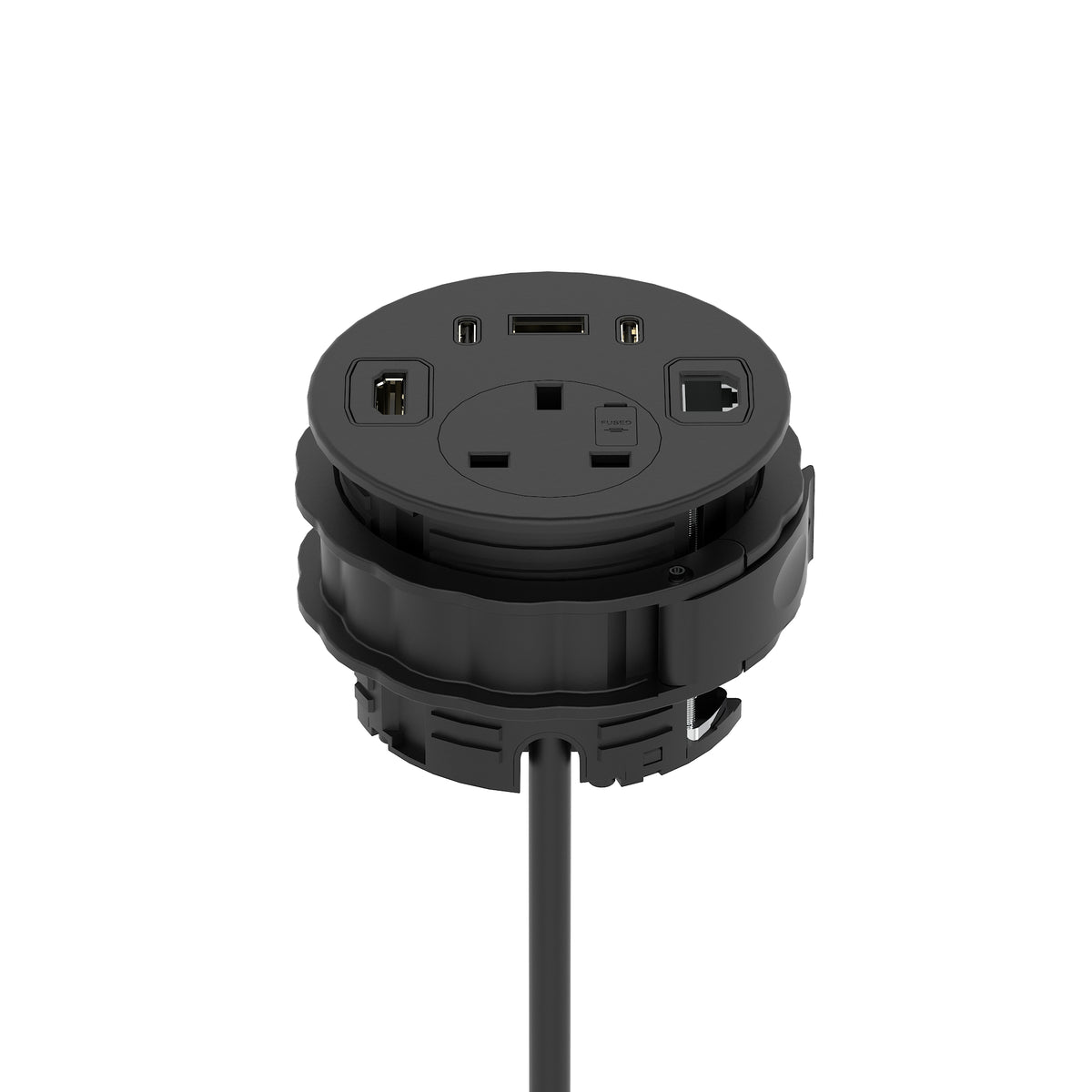 Impulse Round Power Unit Module 1x Socket – Order Office Furniture