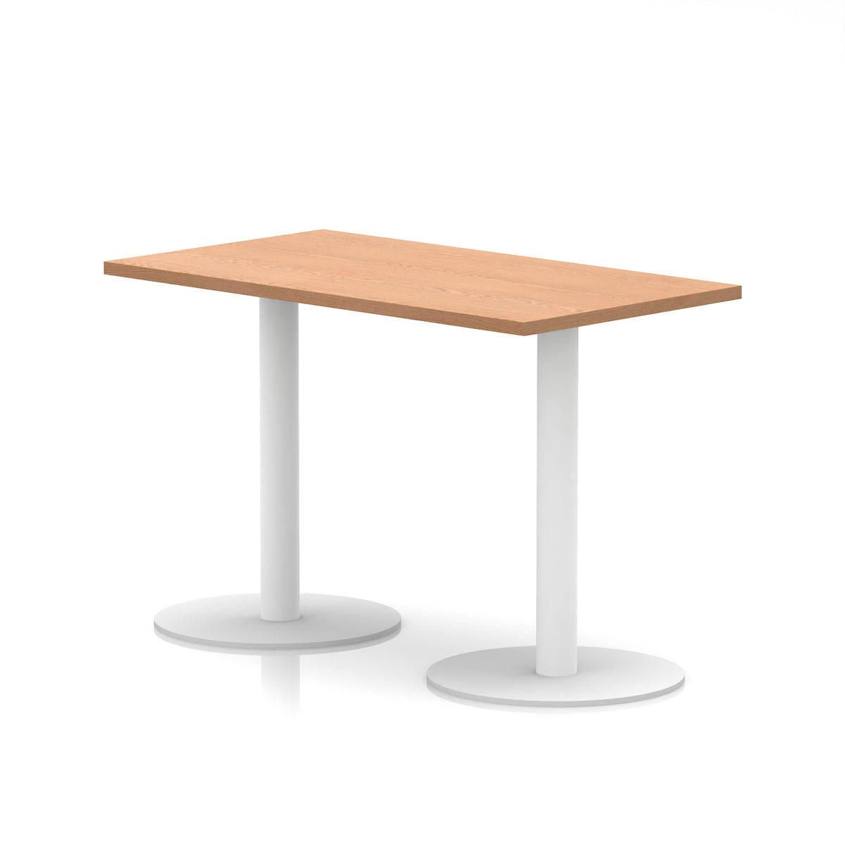 Italia Slimline Rectangular Poseur Table White Leg – Order Office Furniture