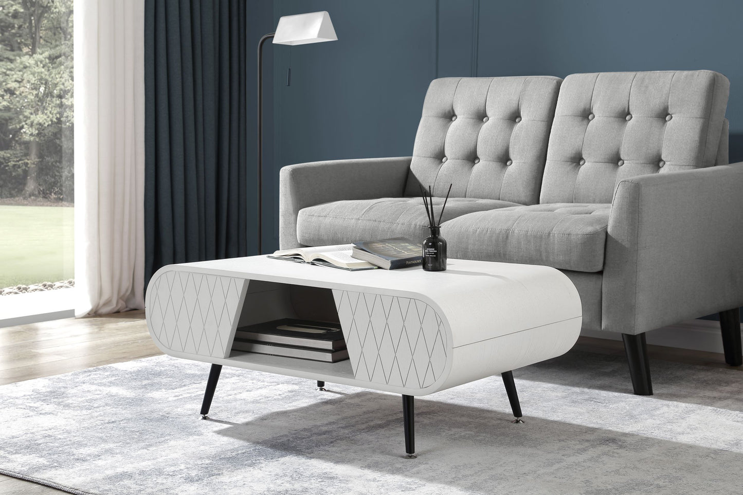 Stunning Grey Mist Coffee Table - 900mm - JF911