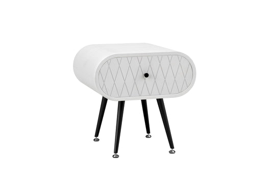 Stunning Grey Mist Lamp / Side Table - 450mm - JF912