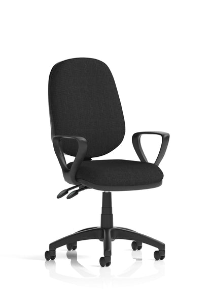 Eclipse Plus II Medium Back Task Operator Office Chair - Optional Arms - Multiple Seat Colour Options