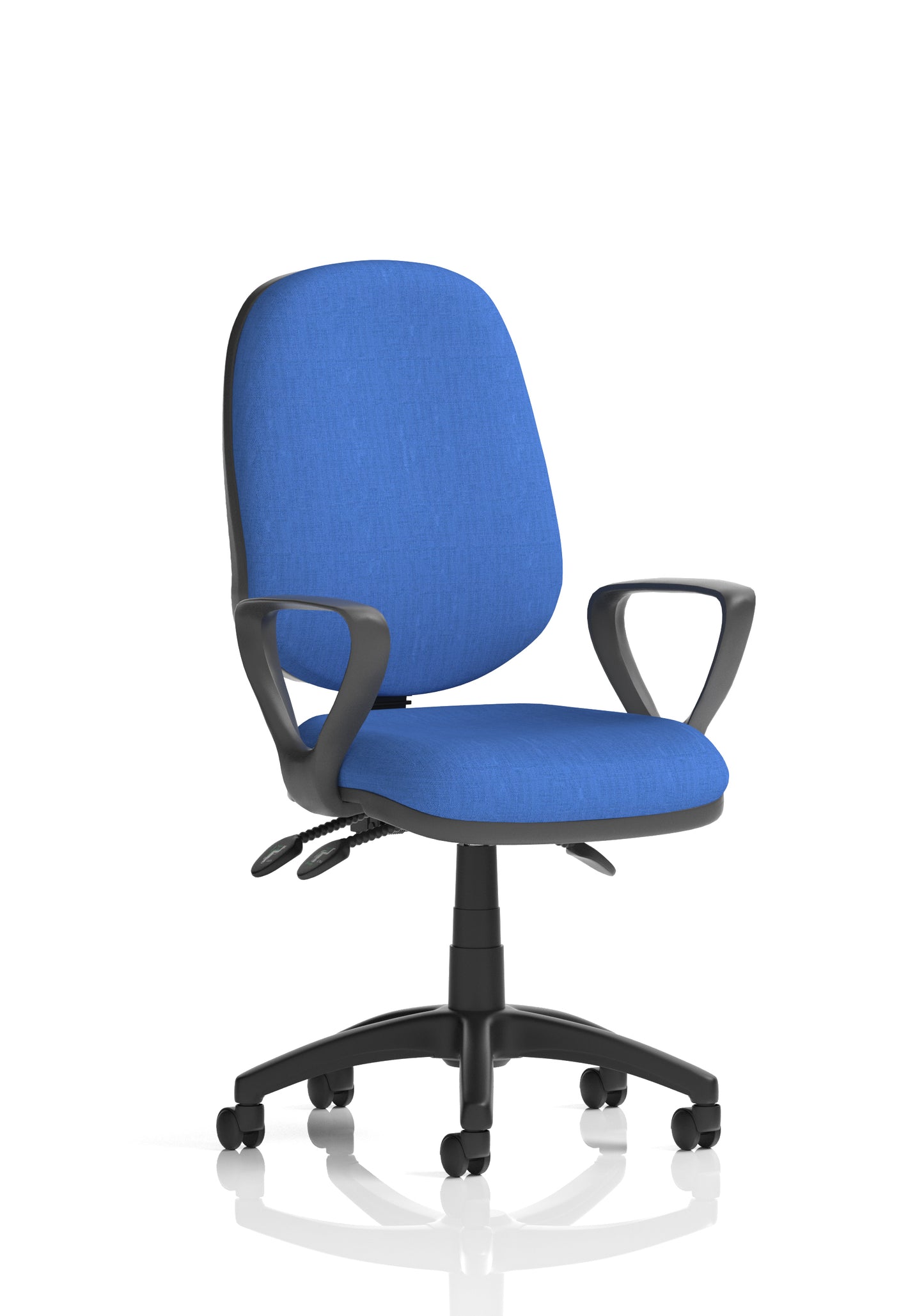 Eclipse Plus III Medium Back Fabric Task Operator Office Chair - Multiple Arm Options - Available in 20 Colour Choices