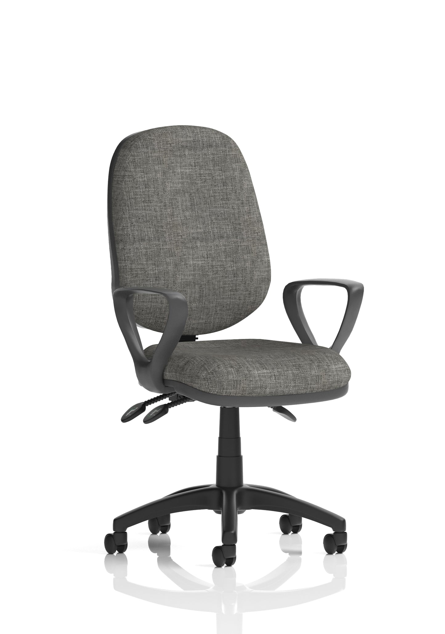 Eclipse Plus III Medium Back Fabric Task Operator Office Chair - Multiple Arm Options - Available in 20 Colour Choices