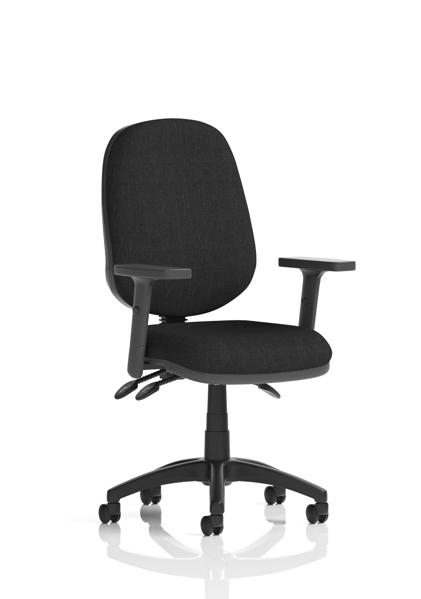 Eclipse Plus III Medium Back Fabric Task Operator Office Chair - Multiple Arm Options - Available in 20 Colour Choices