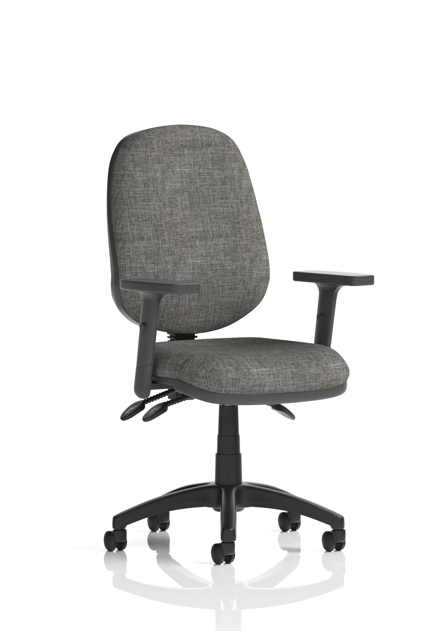 Eclipse Plus III Medium Back Fabric Task Operator Office Chair - Multiple Arm Options - Available in 20 Colour Choices