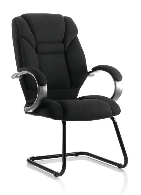 Galloway High Back Cantilever Visitor Chair with Fixed Arms