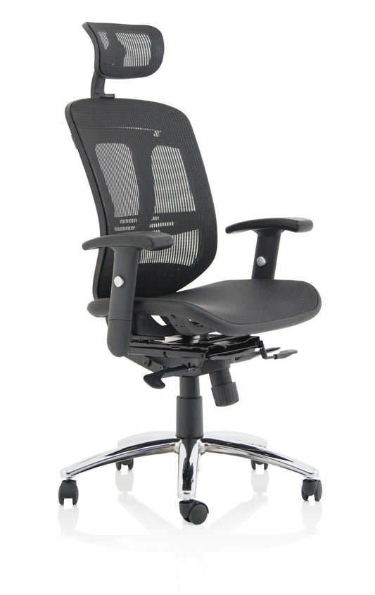 Mirage II Mesh Back Task Operator Office Chair with Height Adjustable Arms