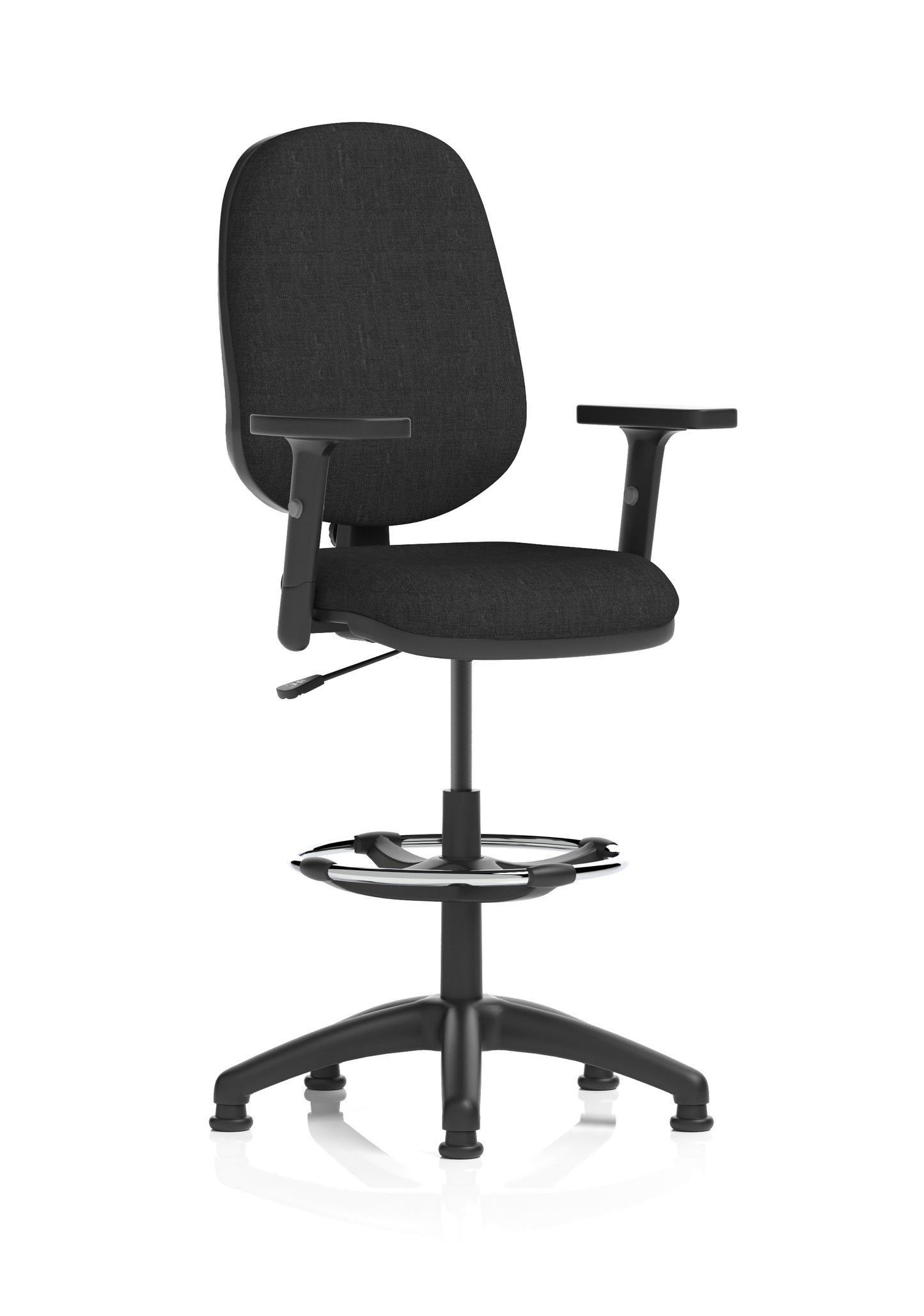 Eclipse Plus I Medium Back Fabric Task Operator with Hi Rise Draughtsman Office Chair