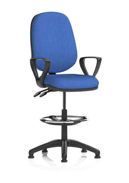 Eclipse Plus II Task Operator Office Chair with Hi Rise Draughtsman Kit - Available in 20 Colour Choices