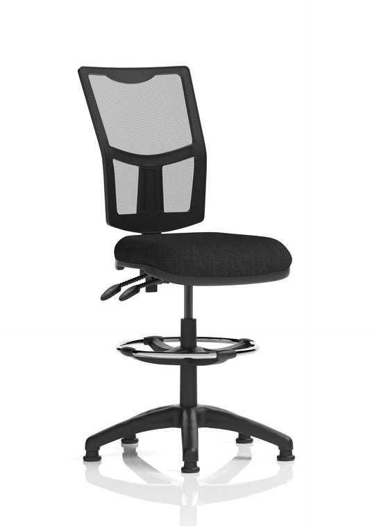 Eclipse Plus II Medium Mesh Back Task Operator Office Chair - Multiple Arm Options - Draughtsman Kit Option - Available in 20 Colour Choices
