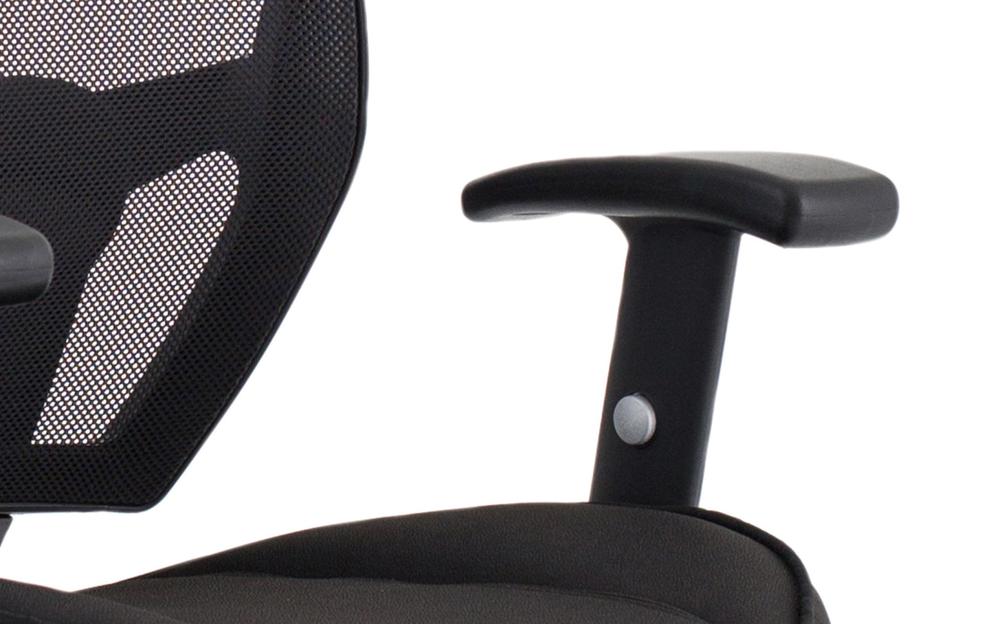 Denver High Mesh Back Black Task Operator Office Chair with Height Adjustable Arms - Optional Headrest