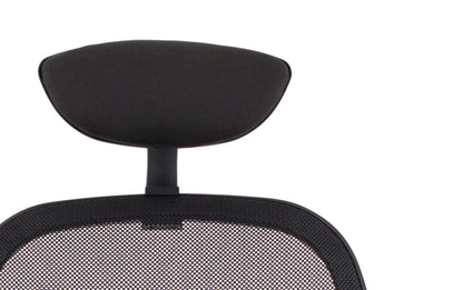 Denver High Mesh Back Black Task Operator Office Chair with Height Adjustable Arms - Optional Headrest