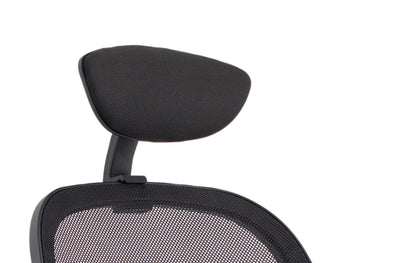 Denver High Mesh Back Black Task Operator Office Chair with Height Adjustable Arms - Optional Headrest