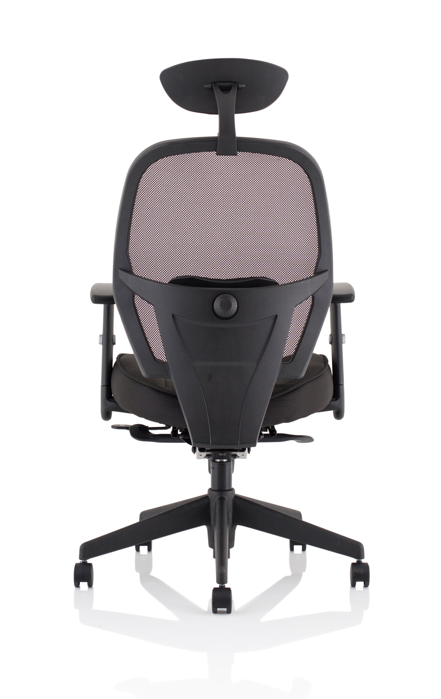 Denver High Mesh Back Black Task Operator Office Chair with Height Adjustable Arms - Optional Headrest