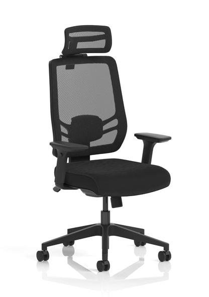 Ergo Twist High Mesh Back Ergonomic Task Operator Office Chair with Height Adjustable Arms - Headrest Options - Available in 20 Colours