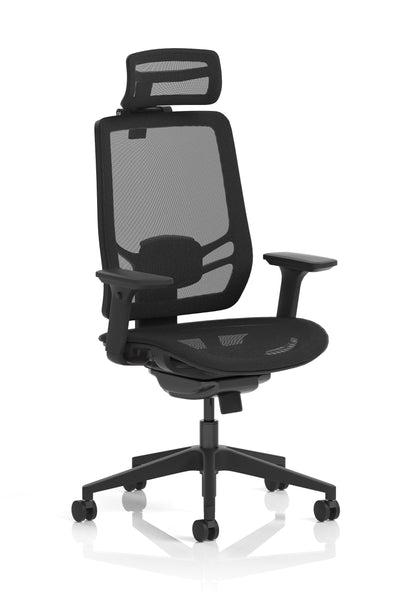 Ergo Twist High Mesh Back Ergonomic Task Operator Office Chair with Height Adjustable Arms - Headrest Options - Available in 20 Colours