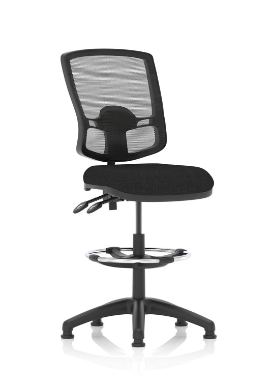 Eclipse Plus II Deluxe Mesh Back Task Operator Office Chair - Multiple Arm Options - Draughtsman Kit Option - Available in 20 Colour Choices