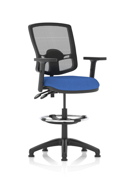 Eclipse Plus II Deluxe Mesh Back Task Operator Office Chair - Multiple Arm Options - Draughtsman Kit Option - Available in 20 Colour Choices