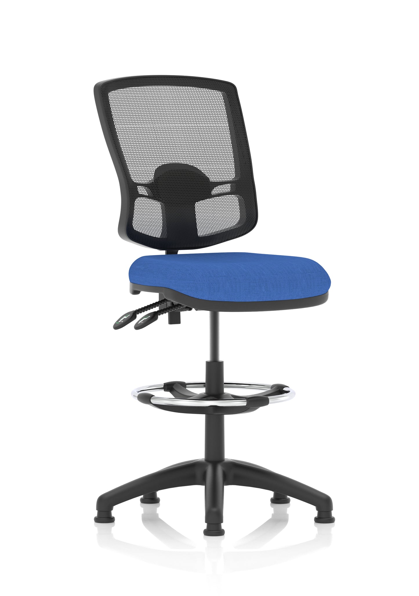 Eclipse Plus II Deluxe Mesh Back Task Operator Office Chair - Multiple Arm Options - Draughtsman Kit Option - Available in 20 Colour Choices