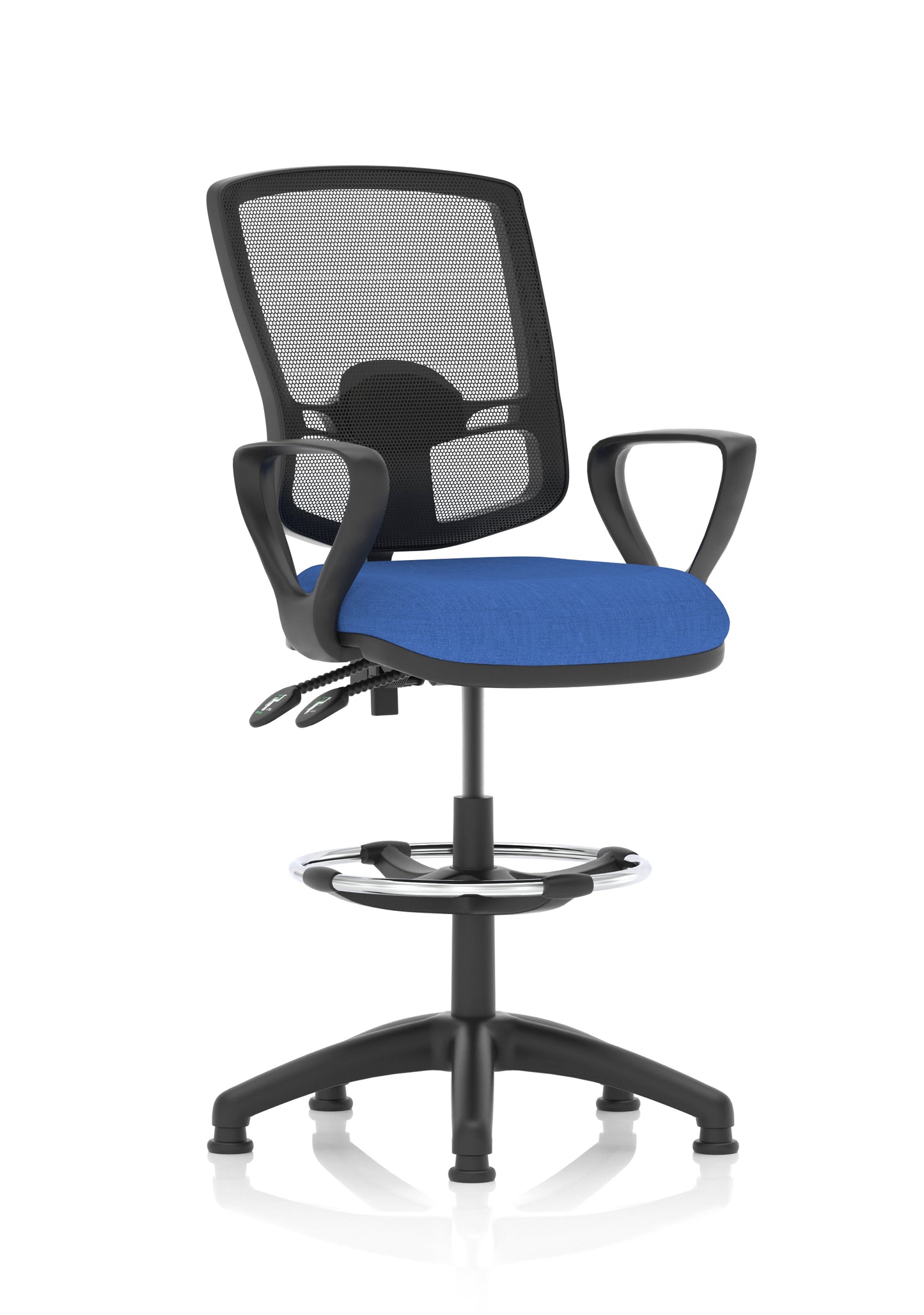 Eclipse Plus II Deluxe Mesh Back Task Operator Office Chair - Multiple Arm Options - Draughtsman Kit Option - Available in 20 Colour Choices