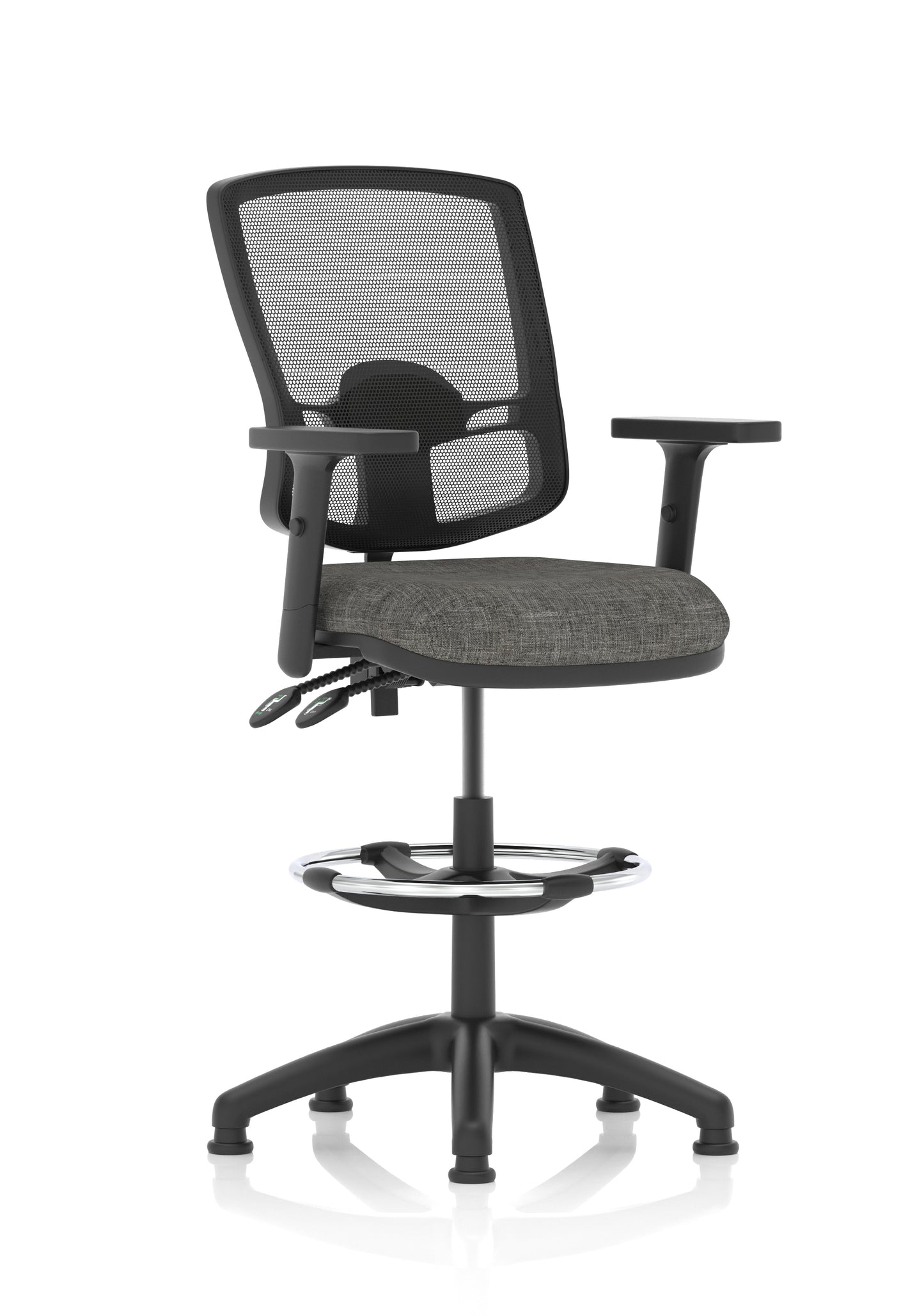 Eclipse Plus II Deluxe Mesh Back Task Operator Office Chair - Multiple Arm Options - Draughtsman Kit Option - Available in 20 Colour Choices