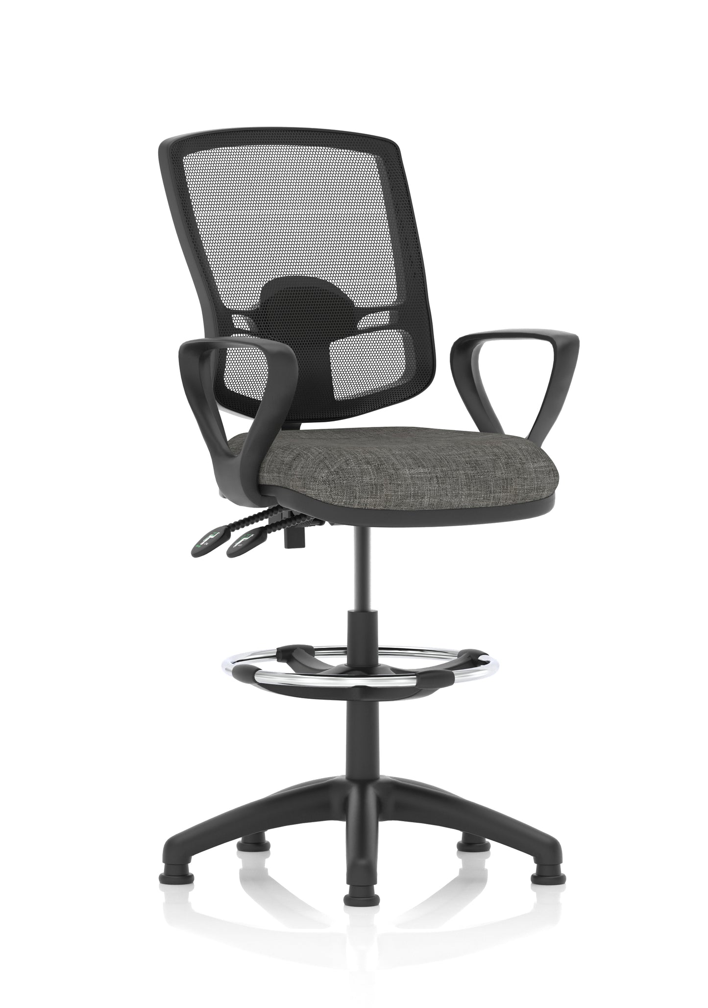 Eclipse Plus II Deluxe Mesh Back Task Operator Office Chair - Multiple Arm Options - Draughtsman Kit Option - Available in 20 Colour Choices