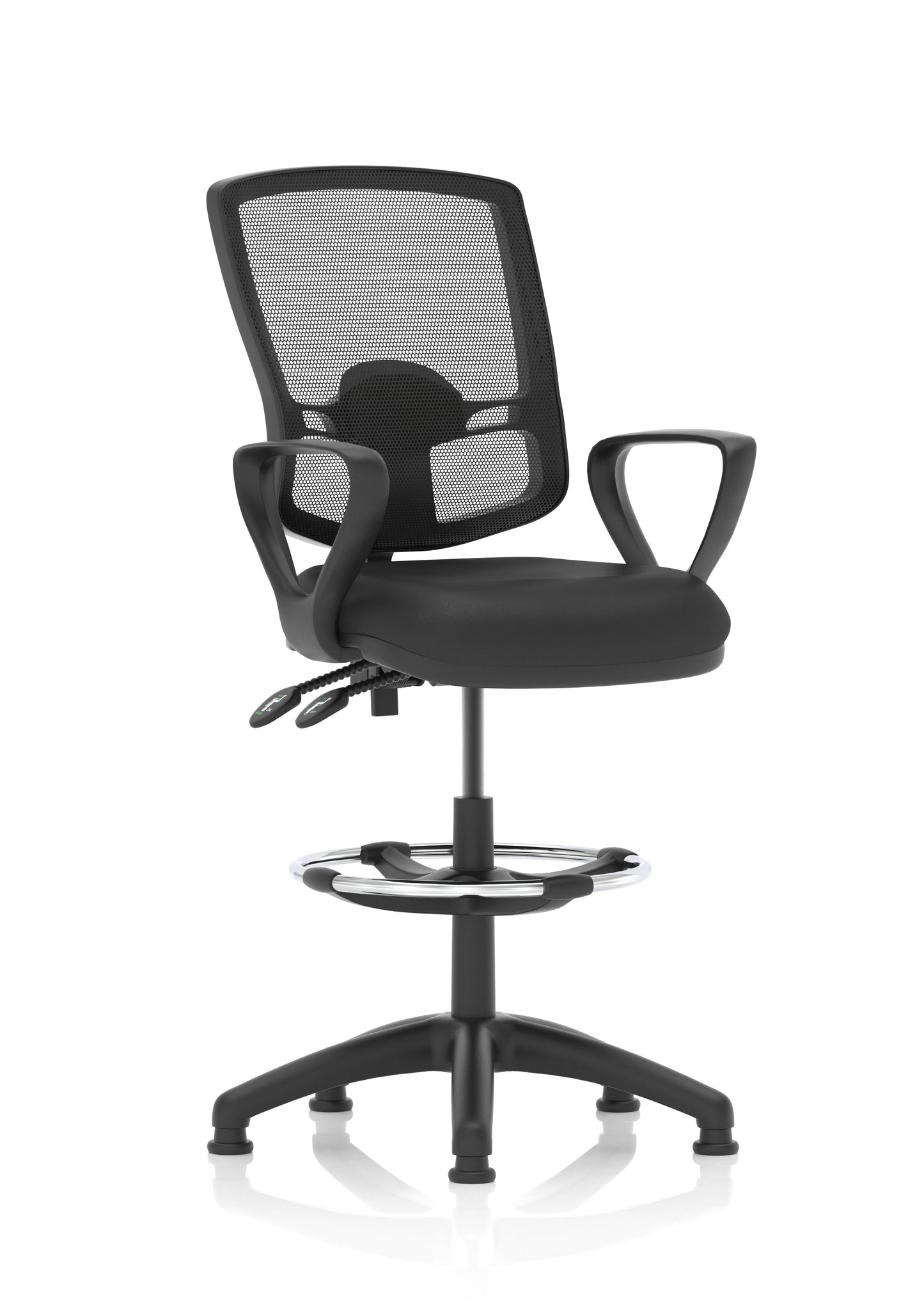 Eclipse Plus II Deluxe Mesh Back Task Operator Office Chair - Multiple Arm Options - Draughtsman Kit Option - Available in 20 Colour Choices
