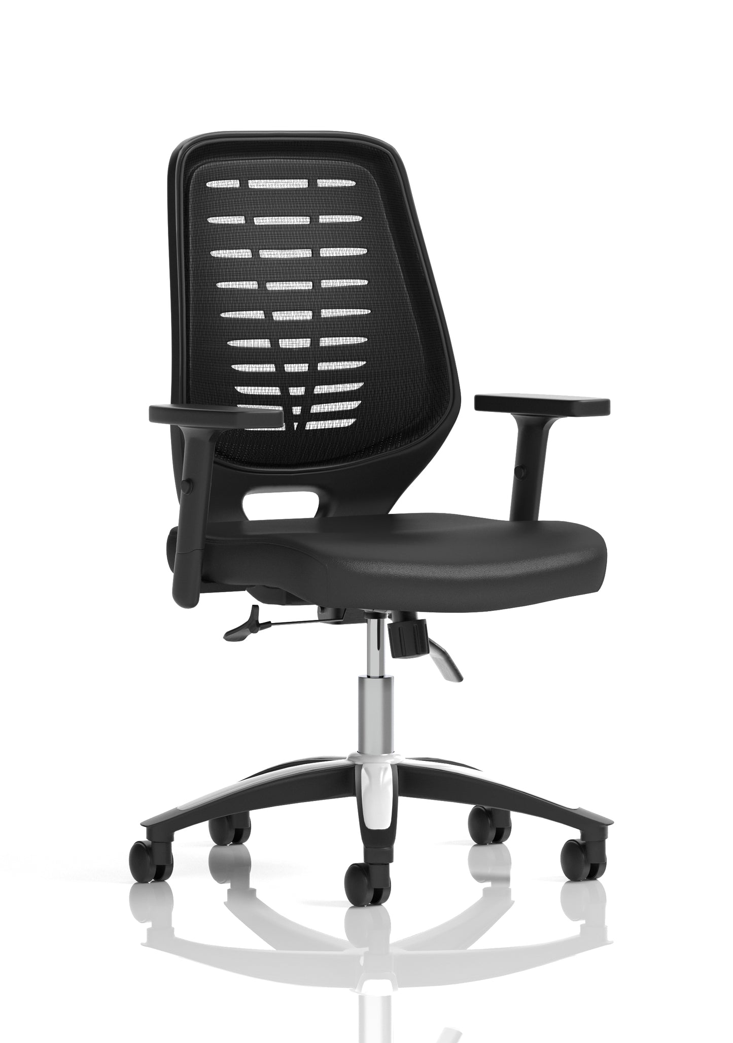 Relay Medium Mesh Back Task Operator Office Chair with Folding or Height Adjustable Arms - Available in 20 Colour Choices
