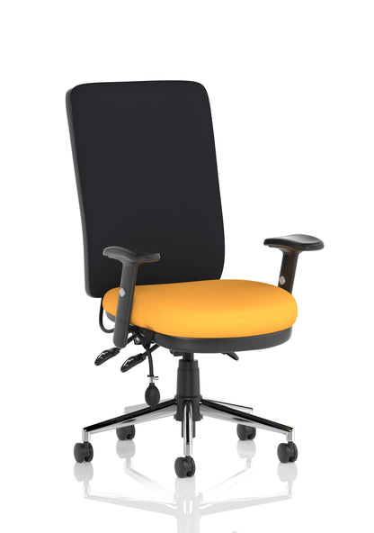Chiro High Back Fabric Task Operator Office Chair - Available in 20 Colour Choices