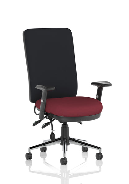 Chiro High Back Fabric Task Operator Office Chair - Available in 20 Colour Choices