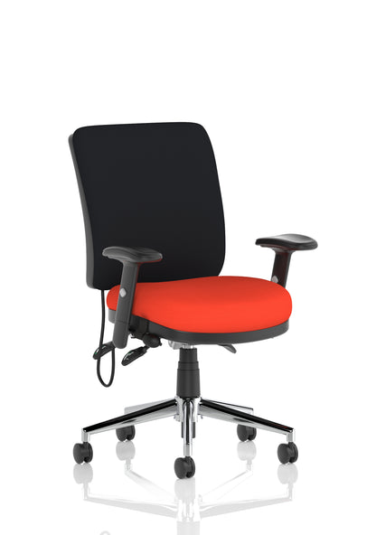 Chiro Medium Back Fabric Task Operator Office Chair - Available in 20 Colour Choices