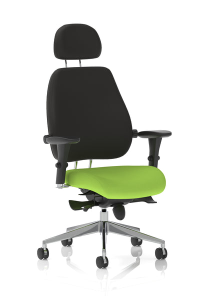 Chiro Plus Ultimate High Back Ergonomic Posture Chair with Arms and Headrest -  - Available in 20 Colour Choices