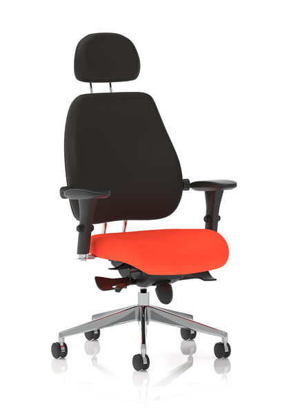 Chiro Plus Ultimate High Back Ergonomic Posture Chair with Arms and Headrest -  - Available in 20 Colour Choices