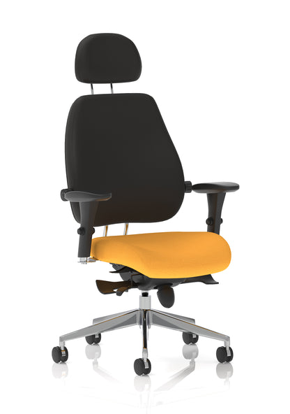 Chiro Plus Ultimate High Back Ergonomic Posture Chair with Arms and Headrest -  - Available in 20 Colour Choices