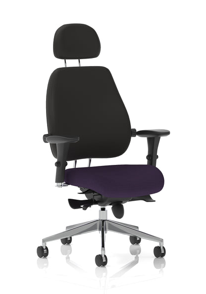 Chiro Plus Ultimate High Back Ergonomic Posture Chair with Arms and Headrest -  - Available in 20 Colour Choices