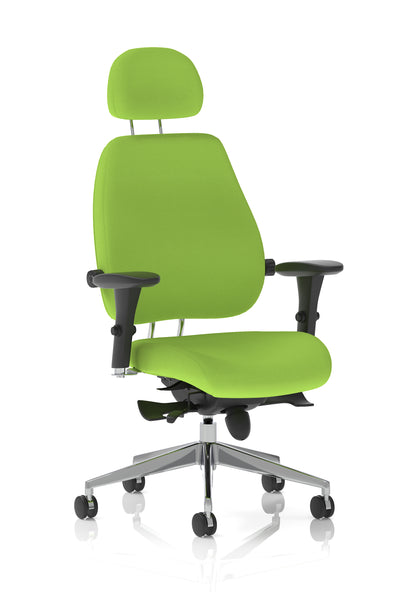 Chiro Plus Ultimate High Back Ergonomic Posture Chair with Arms and Headrest -  - Available in 20 Colour Choices