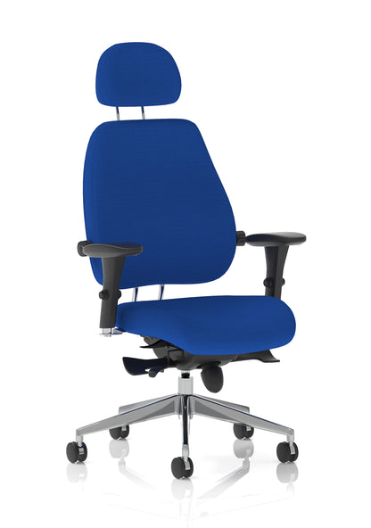 Chiro Plus Ultimate High Back Ergonomic Posture Chair with Arms and Headrest -  - Available in 20 Colour Choices