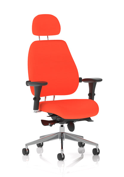 Chiro Plus Ultimate High Back Ergonomic Posture Chair with Arms and Headrest -  - Available in 20 Colour Choices