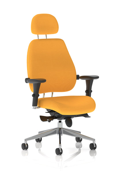 Chiro Plus Ultimate High Back Ergonomic Posture Chair with Arms and Headrest -  - Available in 20 Colour Choices