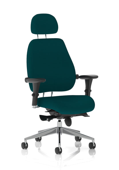 Chiro Plus Ultimate High Back Ergonomic Posture Chair with Arms and Headrest -  - Available in 20 Colour Choices