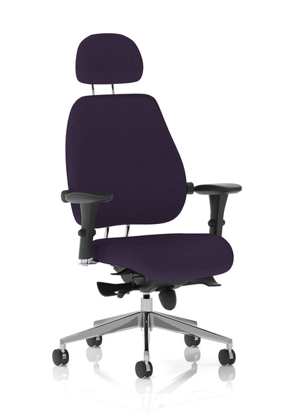 Chiro Plus Ultimate High Back Ergonomic Posture Chair with Arms and Headrest -  - Available in 20 Colour Choices