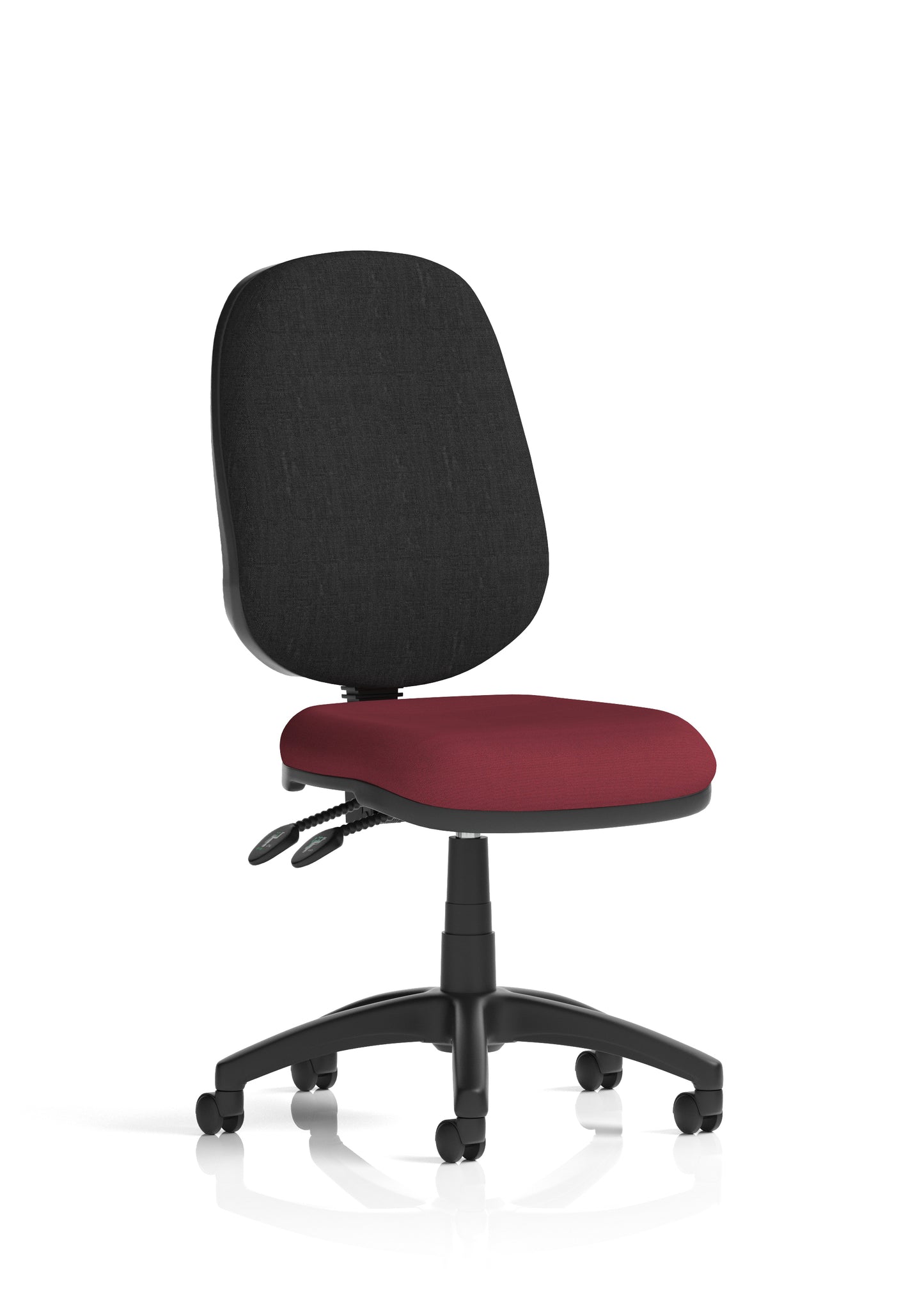Eclipse Plus II Medium Back Task Operator Office Chair - Optional Arms - Multiple Seat Colour Options